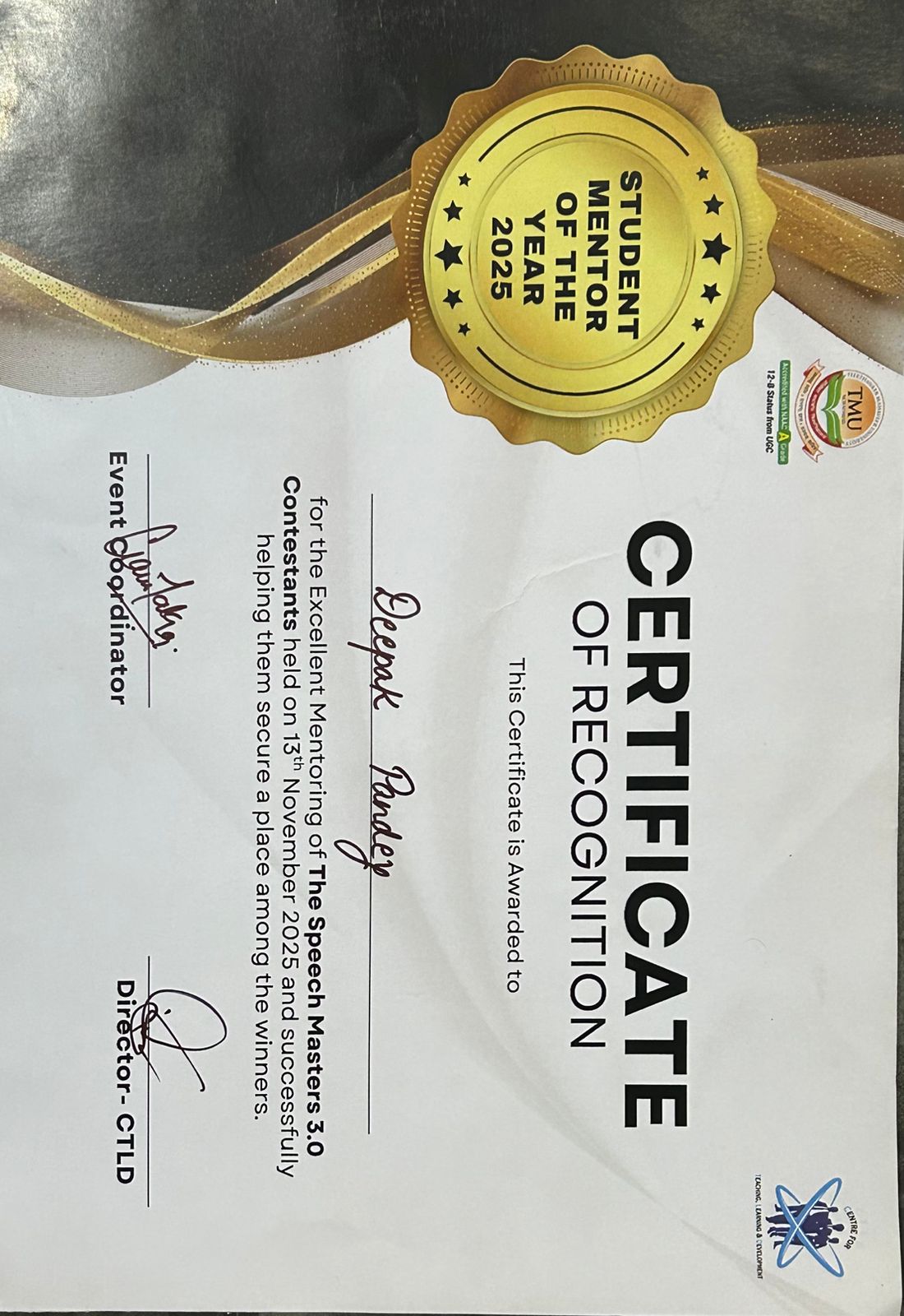 Certificate name